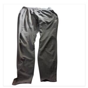 Gymshark gray joggers with zipper bottom